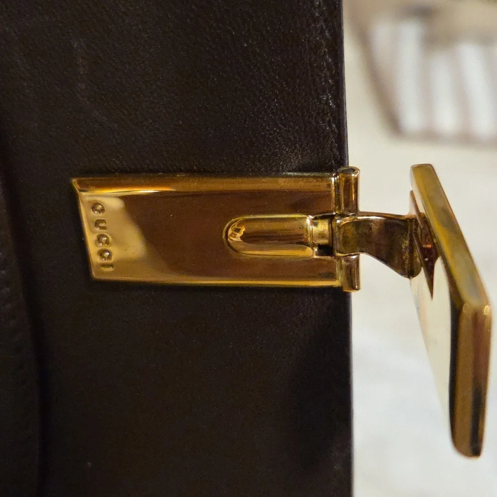 Gucci/Tom Ford Dark Brown‎ Leather Men's Wallet